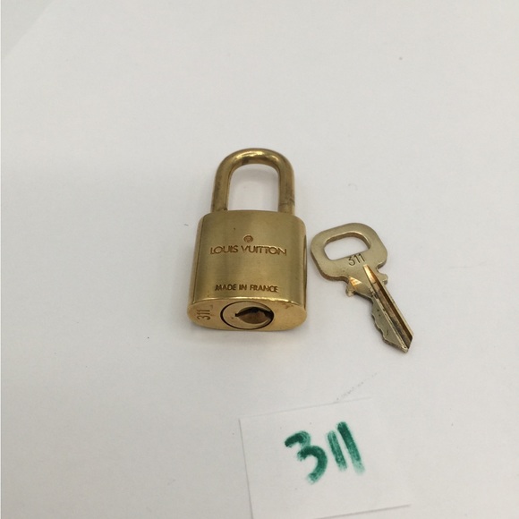 Authentic Louis Vuitton Lock And Key Set #311 padlock - Picture 2 of 4